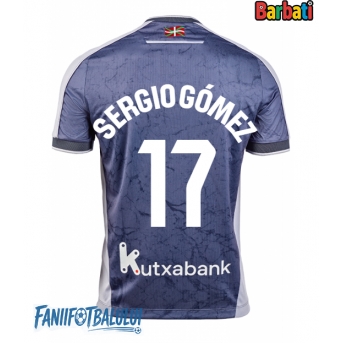 Real Sociedad Sergio Gomez #17 Tricou Fotbal Replică 2025-26 Barbati Deplasare